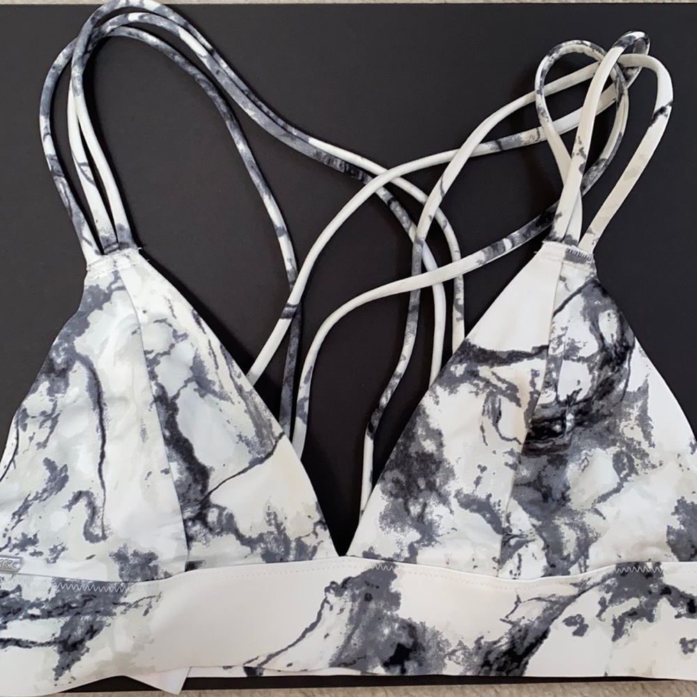 PINK marble bralette